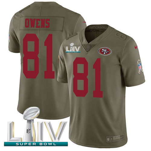 Nike 49ers #81 Jordan Matthews Olive Super Bowl LIV 2020 Youth Stitched NFL Limited 2017 Salute To Service Jersey Nike 49ers #81 Jordan Matthews Olive Super Bowl LIV 2020 Youth Stitched NFL Limited 2017 Salute To Service Jersey