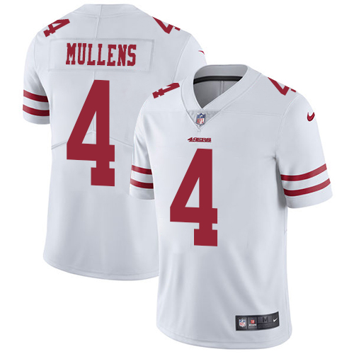 Nike 49ers #4 Nick Mullens White Youth Stitched NFL Vapor Untouchable Limited Jersey