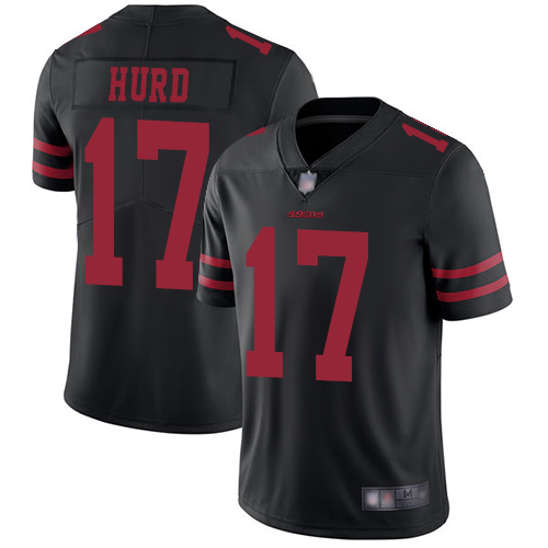 Nike 49ers #17 Jalen Hurd Black Alternate Youth Stitched NFL Vapor Untouchable Limited Jersey