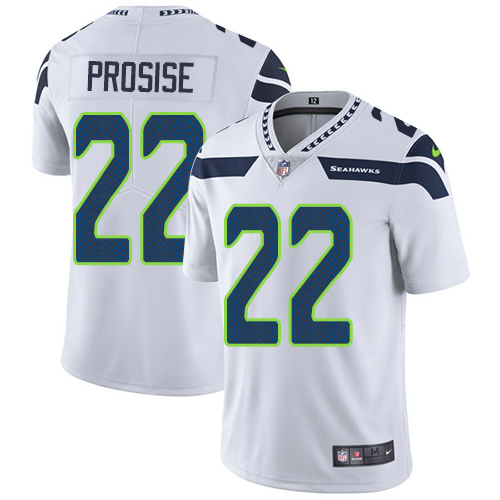 Nike Seahawks #22 C. J. Prosise White Youth Stitched NFL Vapor Untouchable Limited Jersey