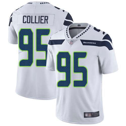 Nike Seahawks #95 L.J. Collier White Youth Stitched NFL Vapor Untouchable Limited Jersey