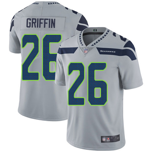 Nike Seahawks #26 Shaquem Griffin Grey Alternate Youth Stitched NFL Vapor Untouchable Limited Jersey