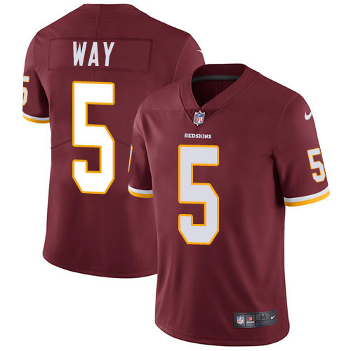 Nike Redskins #5 Tress Way Burgundy Team Color Youth Stitched NFL Vapor Untouchable Limited Jersey