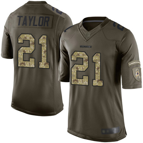 Nike Redskins #21 Sean Taylor Green Youth Stitched NFL Limited 2015 Salute to Service Jersey