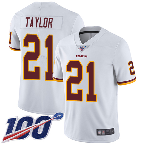 Nike Redskins #21 Sean Taylor White Youth Stitched NFL 100th Season Vapor Limited Jersey