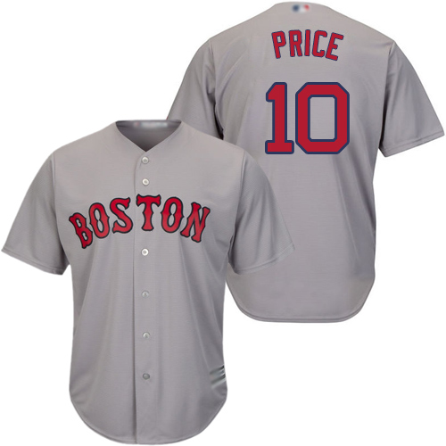 Red Sox #10 David Price Grey Cool Base Stitched Youth MLB Jersey