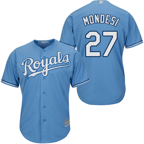 Royals #27 Raul Mondesi Light Blue Cool Base Stitched Youth MLB Jersey