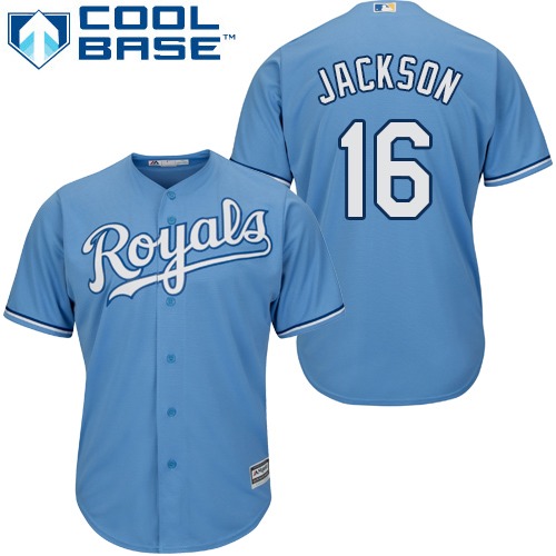 Royals #16 Bo Jackson Light Blue Cool Base Stitched Youth MLB Jersey