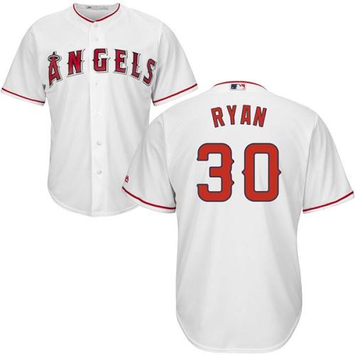 Angels #30 Nolan Ryan White Cool Base Stitched Youth MLB Jersey