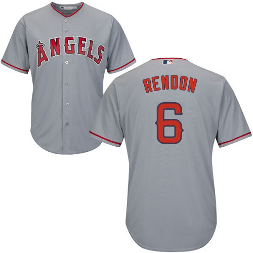 Angels #6 Anthony Rendon Grey Cool Base Stitched Youth MLB Jersey
