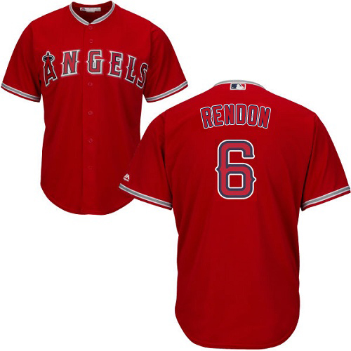 Angels #6 Anthony Rendon Red Cool Base Stitched Youth MLB Jersey