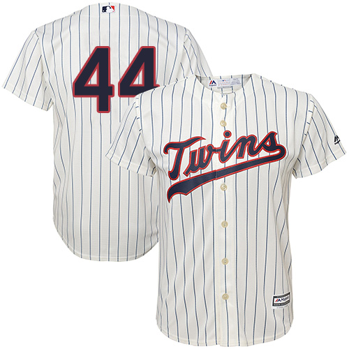 Twins #44 Kyle Gibson Cream Strip Cool Base Stitched Youth MLB Jersey
