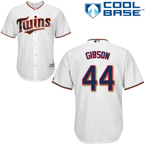 Twins #44 Kyle Gibson White Cool Base Stitched Youth MLB Jersey