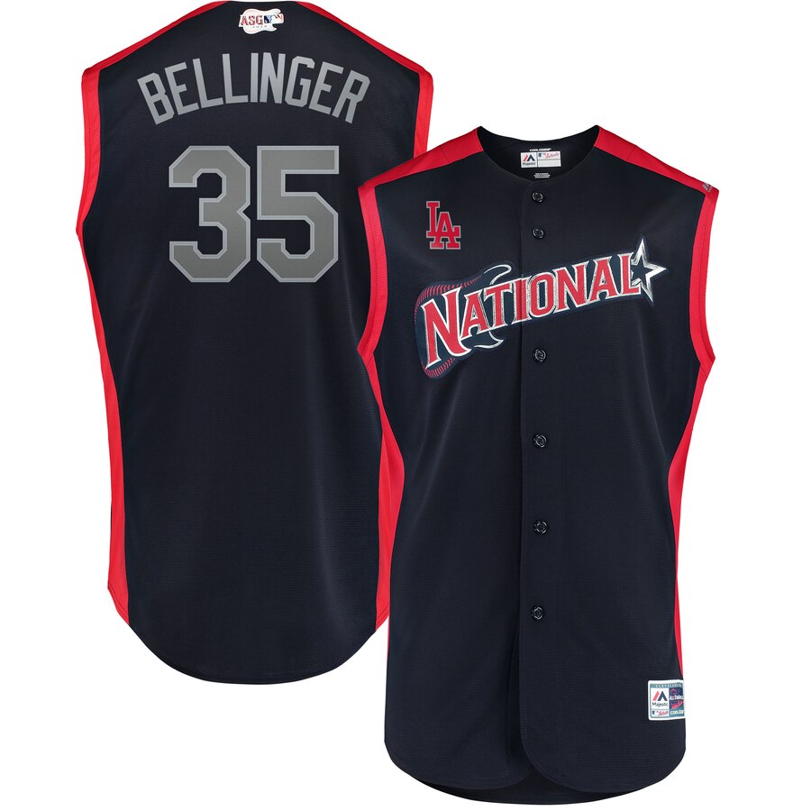 National League #35 Cody Bellinger Majestic Youth 2019 MLB All-Star Game Player Jersey Navy