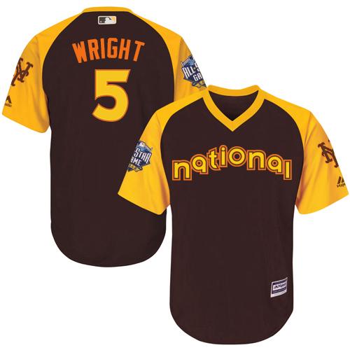 Mets #5 David Wright Brown 2016 All-Star National League Stitched Youth MLB Jersey