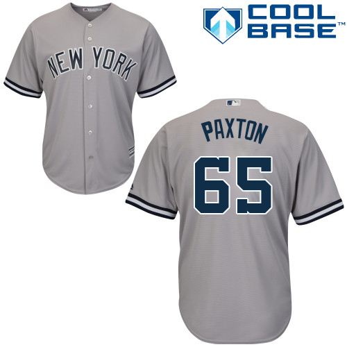 Yankees #65 James Paxton Grey New Cool Base Stitched Youth MLB Jersey