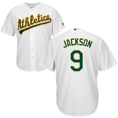 Athletics #9 Reggie Jackson White Cool Base Stitched Youth MLB Jersey