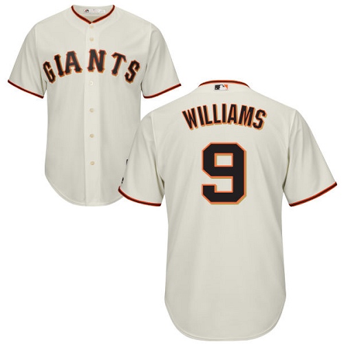 Giants #9 Matt Williams Cream Cool Base Stitched Youth MLB Jersey