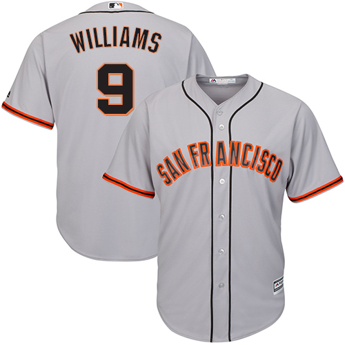 Giants #9 Matt Williams Grey Road Cool Base Stitched Youth MLB Jersey