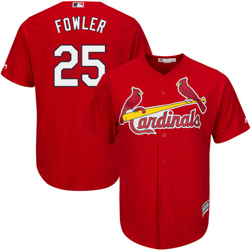 Cardinals #25 Dexter Fowler Red Cool Base Stitched Youth MLB Jersey