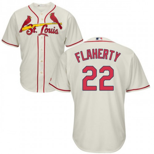 Cardinals #22 Jack Flaherty Cream New Cool Base Stitched Youth MLB Jersey