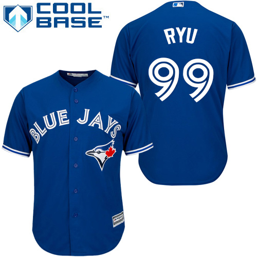 Blue Jays #99 Hyun-Jin Ryu Blue New Cool Base Stitched Youth MLB Jersey