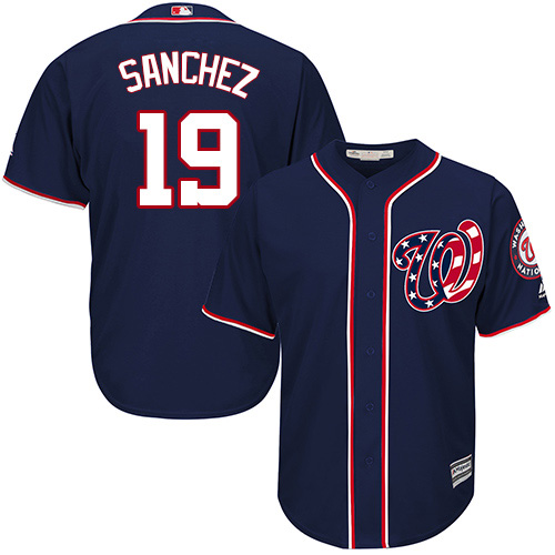Nationals #19 Anibal Sanchez Navy Blue New Cool Base Stitched Youth MLB Jersey