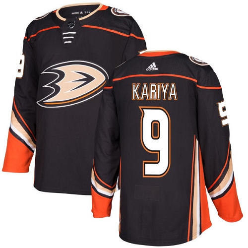 Adidas Ducks #9 Paul Kariya Black Home Authentic Youth Stitched NHL Jersey