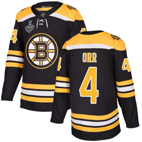Adidas Bruins #4 Bobby Orr Black Home Authentic Stanley Cup Final Bound Youth Stitched NHL Jersey