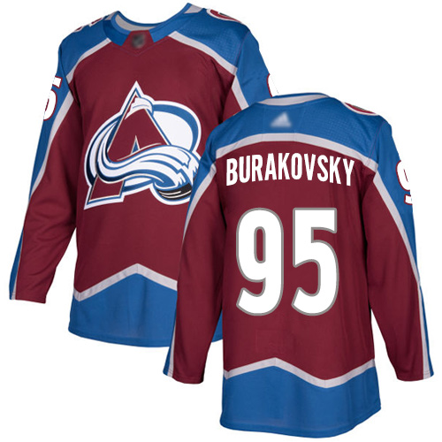 Adidas Avalanche #95 Andre Burakovsky Burgundy Home Authentic Stitched Youth NHL Jersey