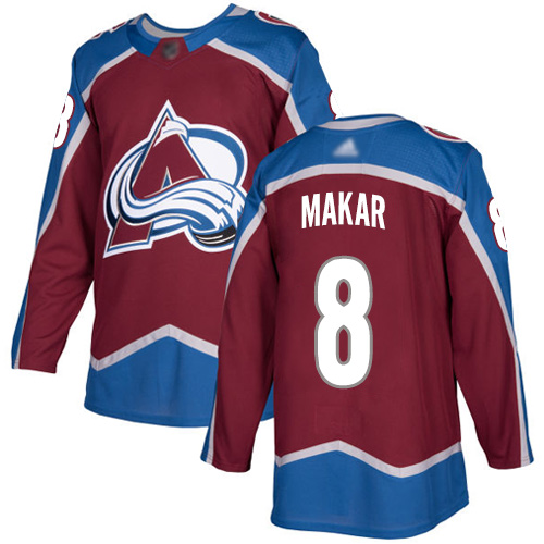 Adidas Avalanche #8 Cale Makar Burgundy Home Authentic Stitched Youth NHL Jersey