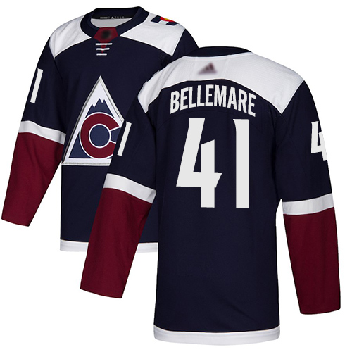 Adidas Avalanche #41 Pierre-Edouard Bellemare Navy Alternate Authentic Stitched Youth NHL Jersey