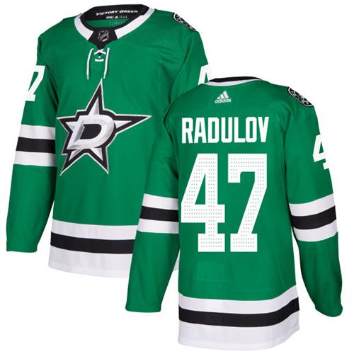 Adidas Stars #47 Alexander Radulov Green Home Authentic Youth Stitched NHL Jersey
