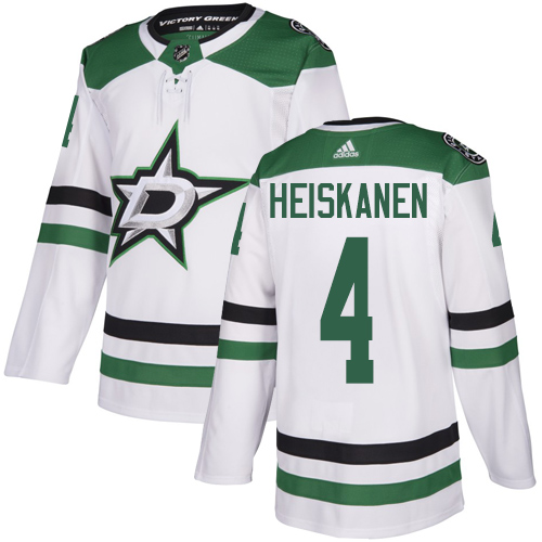 Adidas Stars #4 Miro Heiskanen White Road Authentic Youth Stitched NHL Jersey