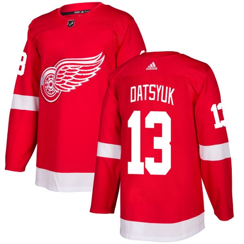 Adidas Red Wings #13 Pavel Datsyuk Red Home Authentic Stitched Youth NHL Jersey