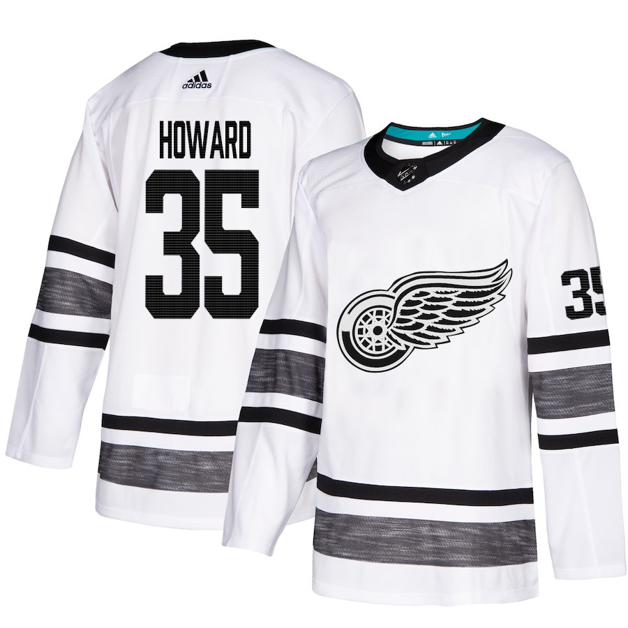 Adidas Red Wings #35 Jimmy Howard White Authentic 2019 All-Star Stitched Youth NHL Jersey