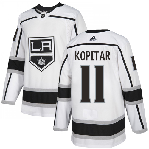 Adidas Kings #11 Anze Kopitar White Road Authentic Stitched Youth NHL Jersey