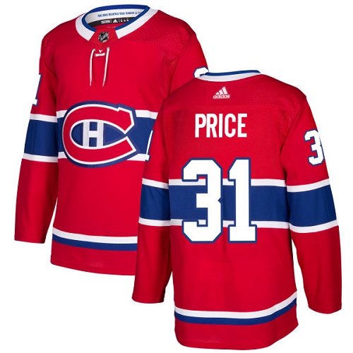 Adidas Canadiens #31 Carey Price Red Home Authentic Stitched Youth NHL Jersey