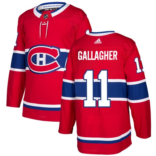 Adidas Canadiens #11 Brendan Gallagher Red Home Authentic Stitched Youth NHL Jersey