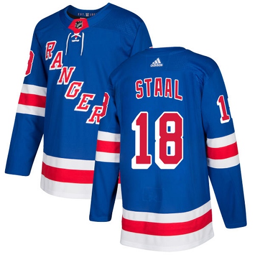 Adidas Rangers #18 Marc Staal Royal Blue Home Authentic Stitched Youth NHL Jersey