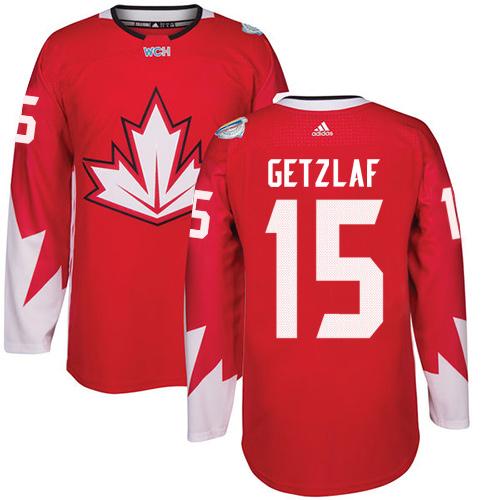 Team Canada #15 Ryan Getzlaf Red 2016 World Cup Stitched Youth NHL Jersey