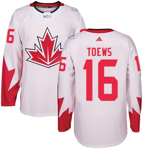 Team Canada #16 Jonathan Toews White 2016 World Cup Stitched Youth NHL Jersey