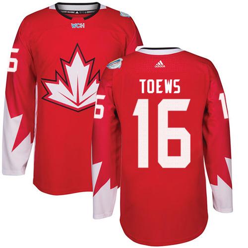 Team Canada #16 Jonathan Toews Red 2016 World Cup Stitched Youth NHL Jersey