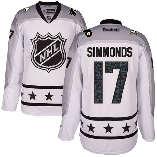 Flyers #17 Wayne Simmonds White 2017 All-Star Metropolitan Division Stitched Youth NHL Jersey