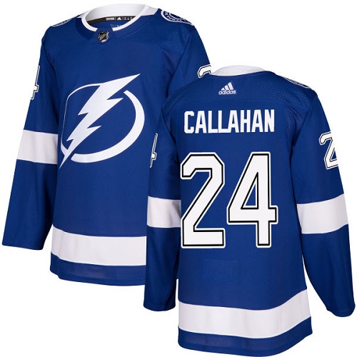 Adidas Lightning #24 Ryan Callahan Blue Home Authentic Stitched Youth NHL Jersey