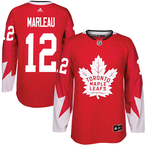 Adidas Maple Leafs #12 Patrick Marleau Red Team Canada Authentic Stitched Youth NHL Jersey