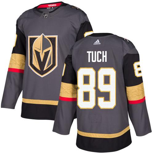 Adidas Golden Knights #89 Alex Tuch Grey Home Authentic Stitched Youth NHL Jersey