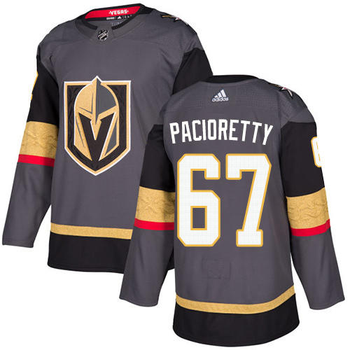 Adidas Golden Knights #67 Max Pacioretty Grey Home Authentic Stitched Youth NHL Jersey