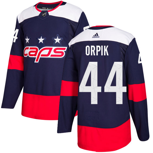 Adidas Capitals #44 Brooks Orpik Navy Authentic 2018 Stadium Series Stitched Youth NHL Jersey