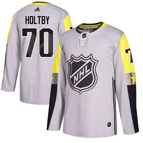 Adidas Capitals #70 Braden Holtby Gray 2018 All-Star Metro Division Authentic Stitched Youth NHL Jersey